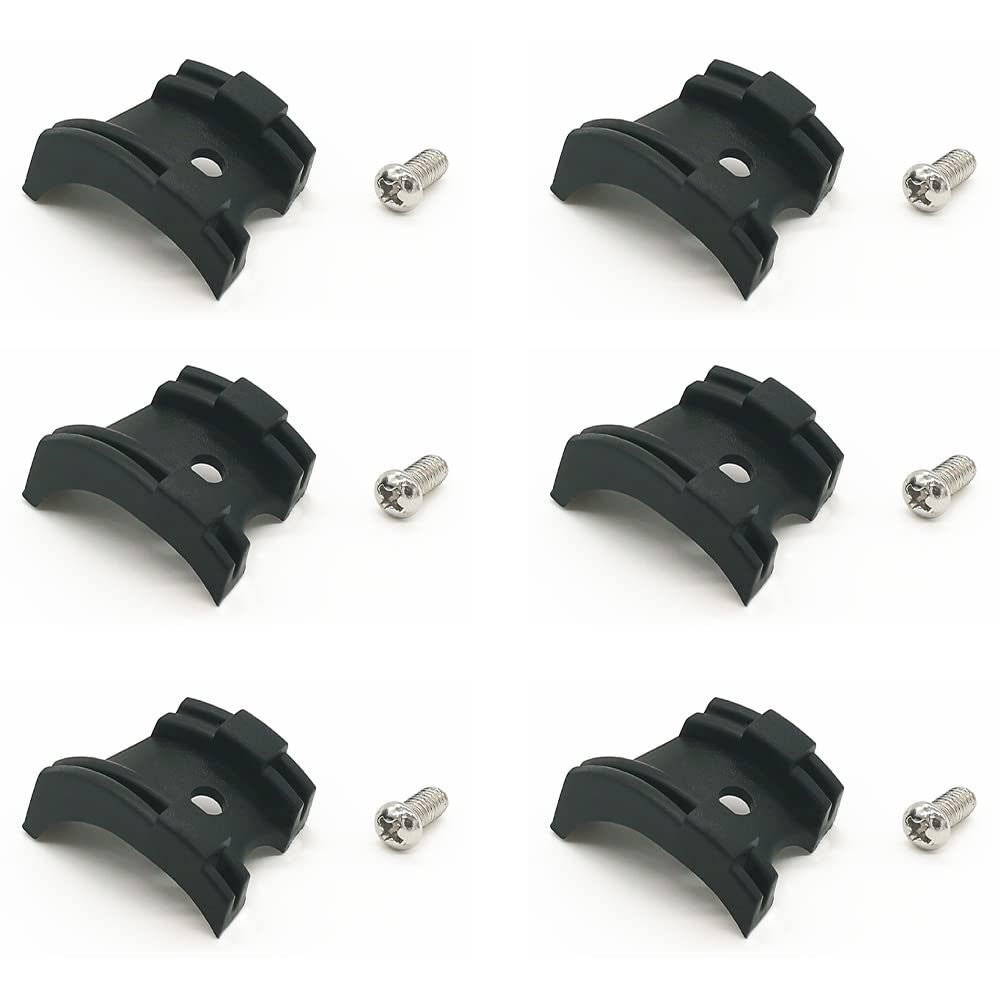 6 Pcs Shifter Cable Holder Clip Road Bike Anti Friction Bottom Bracket Tube Housing Routing Guide Slot Clip with Screws for Front Rear Shifter Brake Guiding Road Bike