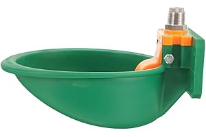 Hohopeti Automatic Livestock Waterer Bowl for Cow Sheep Goat Pig Plastic Drinking Trough Winter-Resistant