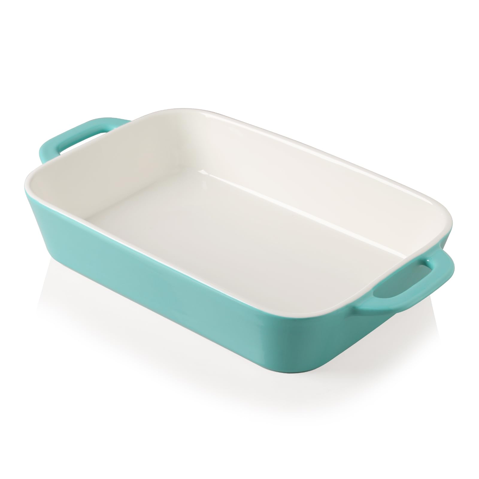 Photo 1 of Sweejar Ceramic Bakeware Set, 9x13 Rectangular Baking Dish for Cooking, Kitchen, Cake Dinner, Banquet and Daily Use, Casserole Dishes for Oven Porcelain Baking Pans(Turquoise)