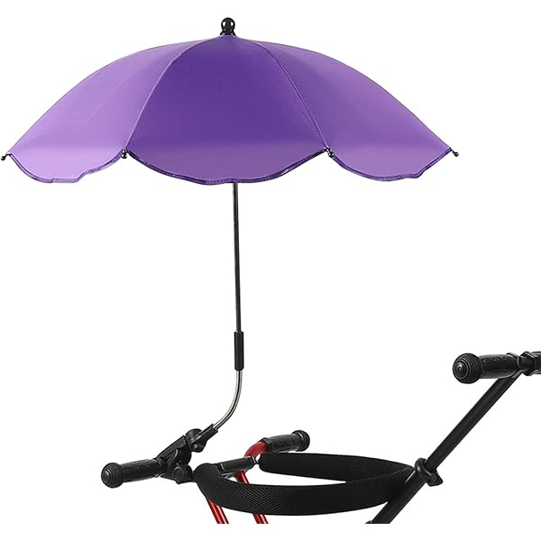 Parasol De Chaise TianWlio - Pince Universelle Réglable - UPF50+ - Portable Pour Poussette, Plage