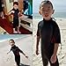 REALON Kids Wetsuit Shorty Boys Girls 3mm Neoprene One Piece Thermal Swimsuit 2mm Warm Full Long Sleeve Wet Suits Cover Toddler Child Junior Youth Swim Surf Dive