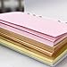 Chris-Wang 5 Sets Assorted Colors Ruled/Plain/to Do List/Blank Refills Inserts Filler Paper Pages for 6-Holes Binder/Journal/Dairy/Day Planner/Personal Organizer, A6 Size, 40 Sheets/Set