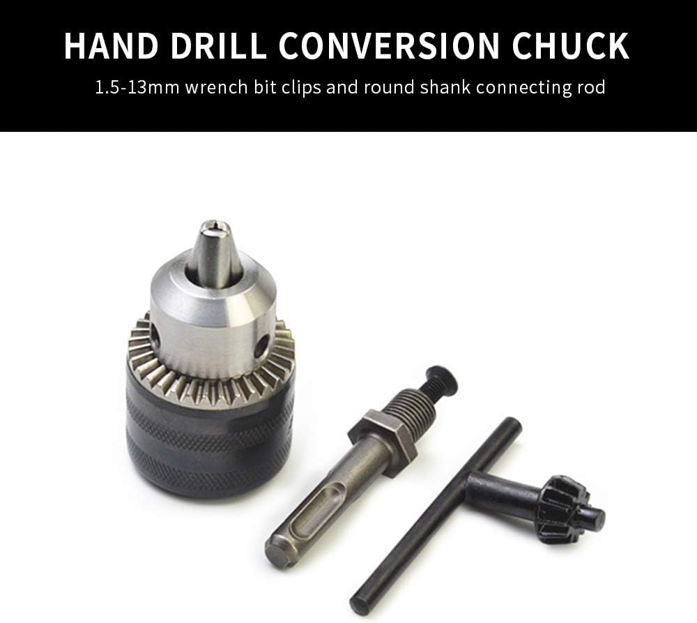 Ecc Perforazione A Percussione Con Adattatore 1 2 Sds Staccabile Per Mandrino Senza Chiave A Sgancio Rapido Per Sds Gsb E Gsr Di Bosch Mandrino Da 1 5 13 Mm Ztspq Trapano Elettrico Mandrini Accessori