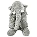 KidsTime Children's Elephant Shape Soft Plush Stuff Dolls Soft Plush Toys (Gray)