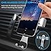 Cell Phone Holder for Car, BlueFit Car Phone Mount Air Vent, One Touch and Auto-Clamping for iPhone X 8/8s 7 Plus 6s Plus 6 SE Samsung Galaxy S8 Edge S7 S6 Note 8 5 and More Smartphone- Silver
