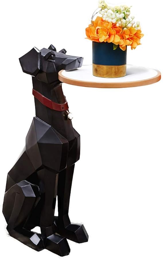 Nordic Doberman Floor Table Decoration, Resin Products