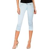 Waist Stretch Denim Skinny Capri 