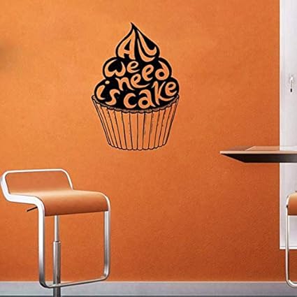 Ce Dont Nous Avons Besoin Est Un Gateau Citation Sticker Mural Bonbons Cafe Restauration Rapide Restaurant Decal De Fenetre Decoration Amovible Art Mural Decoration De La Maison 57 87 Cm Amazon Fr Bricolage