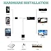 Lightning to HDMI, METRANS 6FT iPhone to HDMI Cable 1080P HDMI Video AV Cable Same Screen Device HDTV Adapter for iPhone X/8/7/6/5 Series, Pad Air/mini/Pro, Pod touch (Black&White)