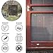 LEKNES Screen Repair Kit,Door Window Screen Repair Tape Fiberglass Covering Mesh, 3-Layer Strong Adhesive & Waterproof Repair Holes Tears - Black (2