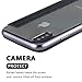 Lontect Compatible iPhone Xs Case, Slim PU Leather Folio Flip Case with Card Slot & Clear Soft TPU Back Cover for Apple iPhone Xs - Black