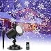 SLSY Snowflake Projector Lights, Christmas LED Snowfall Light with Remote Control, Outdoor Waterproof Rotating Snow Flake Projection, Decorative Lighting for Xmas, Wedding, Holiday, Party Decorations