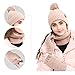 Knit Scarf/Hat/Gloves Set,Soft Warm Beanie,Touch Screen for Families Friends Unisex Cable Knit Winter Cold Weather Gift Set
