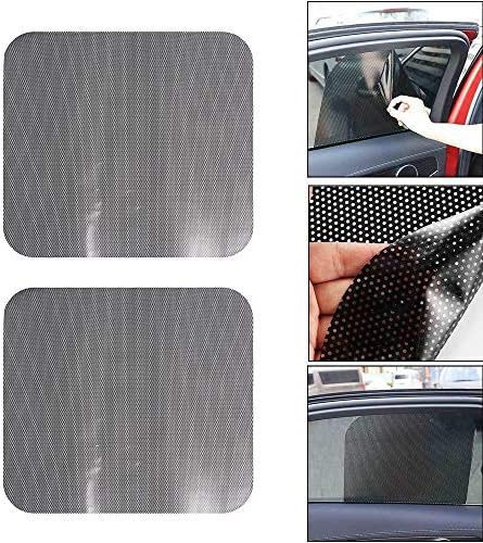 NIDIBI 2Pcs/Pair Practical Black Car Auto Side Window Mesh Film Windshield Net Sun Shade Sticker UV Protection Summer Hand Tools NEW