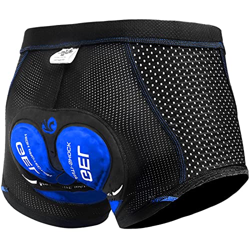 X-TIGER Ciclismo Uomo 5D Gel Imbottito Boxer Traspirante Biancheria Intimo Mutande Pantaloncini da Ciclismo Bici