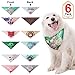 Vitscan 6 Pack Mother Day Dog Bandanas - Reversible Triangle Dog Neck Scarfs Pet Kerchief Set for Dogs Cats, 12 Styles in Front and Back, Arbor Day, American Flag, Birthday Bandanas
