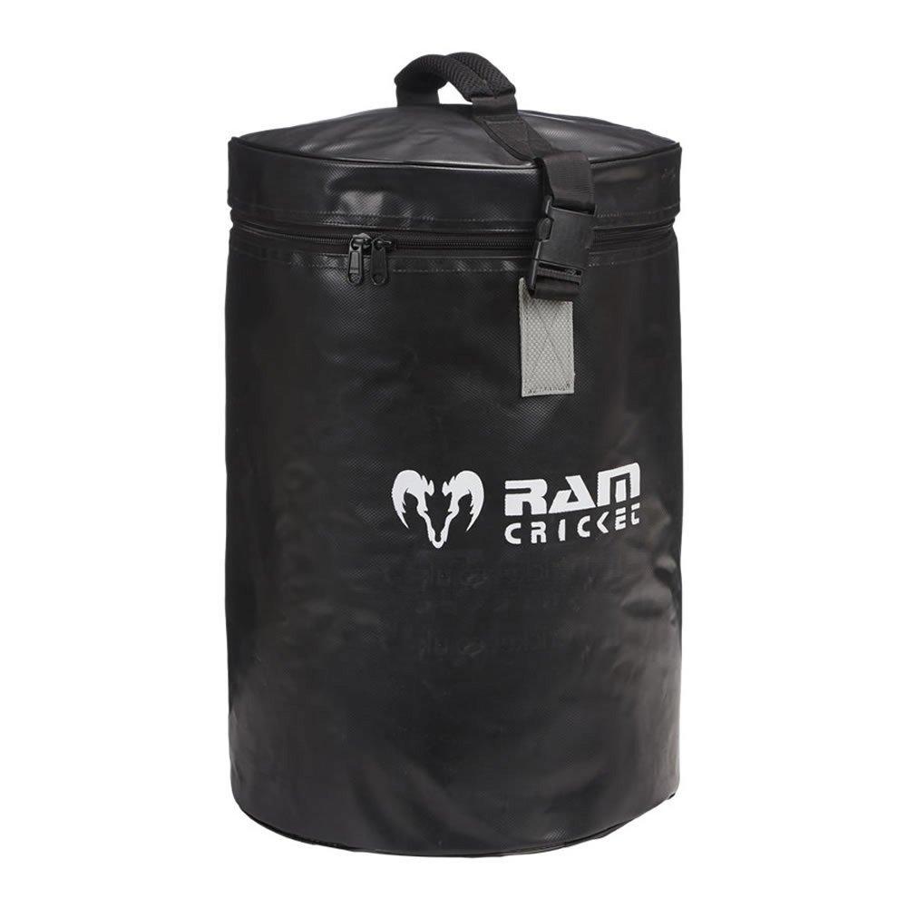 Ram Cricket – Coaches Ball Bag - Holds 72 Balls – Durable PVC Construction with Double Stitched Seams – 4 Internal Compartments for Organisation – Strong Reinforced Carry Handle & Shoulder Strap