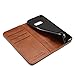 Wallet Case Compatible Samsung Galaxy S10 Plus (2019), Magnetic Stand View Premium PU Leather Flip Cover Purse Folio Case [Kickstand Feature] ID & Credit Card Slots Pockets for S10+ 6.4 inch Brown