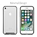 iPhone 7 Case, CaseCrown Clarity Metallic PC & TPU Case (Space Gray) - Scratch Resistant