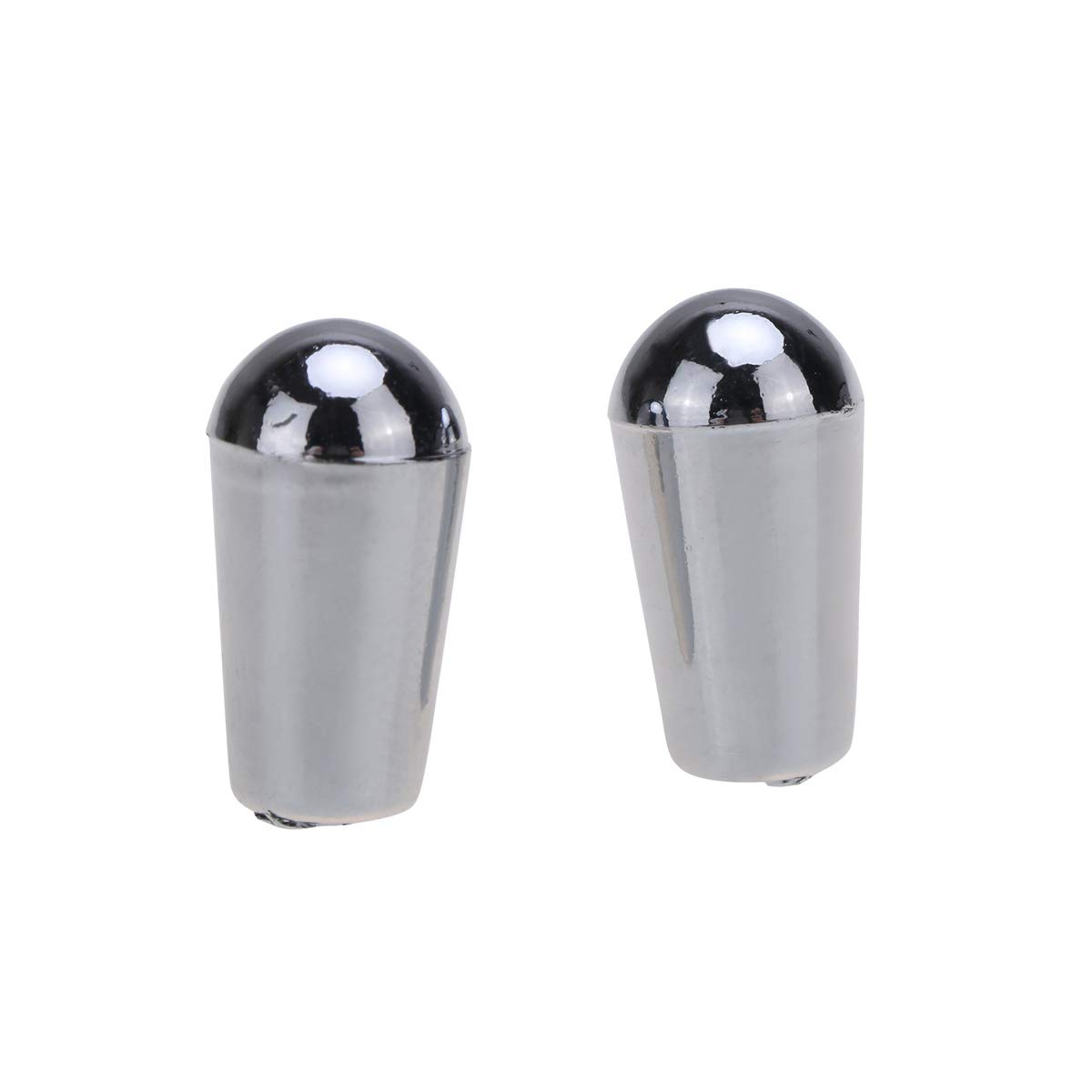 Musiclily Pro Metric 3.5mm LP Guitar 3-Way Toggle Switch Tips Caps Switch Knobs for Epiphone Les Paul Style Electric Guitar, Chrome (Set of 2)