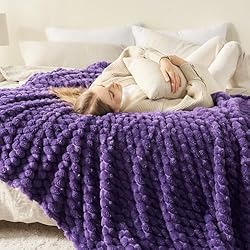 NEWCOSPLAY Super Soft Twin Blanket Purple Premium