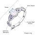 CiNily White Fire Opal Amethyst Women Jewelry Gemstone Silver Ring Size 5-11 (8)