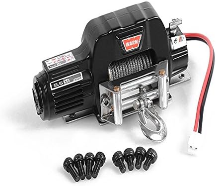 Zlimio RC Car Mini Metal Electric Winch for 1/10 RC TRX-4 Axial SCX10 RC4WD D90 D110