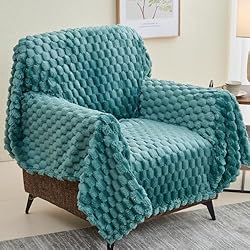 NEWCOSPLAY Super Soft Twin Blanket Light Teal