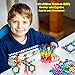 SHAWE Kids Building Block Toy, More than 90 Pieces Mighty Molecules Big Size,Interlocking Solid PE Plastic Building Sets,Educational Games,Sensory Fidget Toys,Safe Material for Kids,Package with Reusa