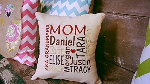 Amazon Com Count Your Blessings Family Name Pillow Handmade