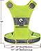 RosyMyth Reflective Running Vest for Running, Jogging, Walking, Dog Walking, Biking with Pocket, for Women, Men, Kids, Comfortable Adjustable Fit, Lightweight
