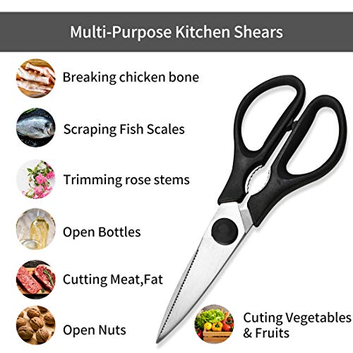 2 Multi+Purpose+Scissors+Stainless+Cartilage+Vegetable