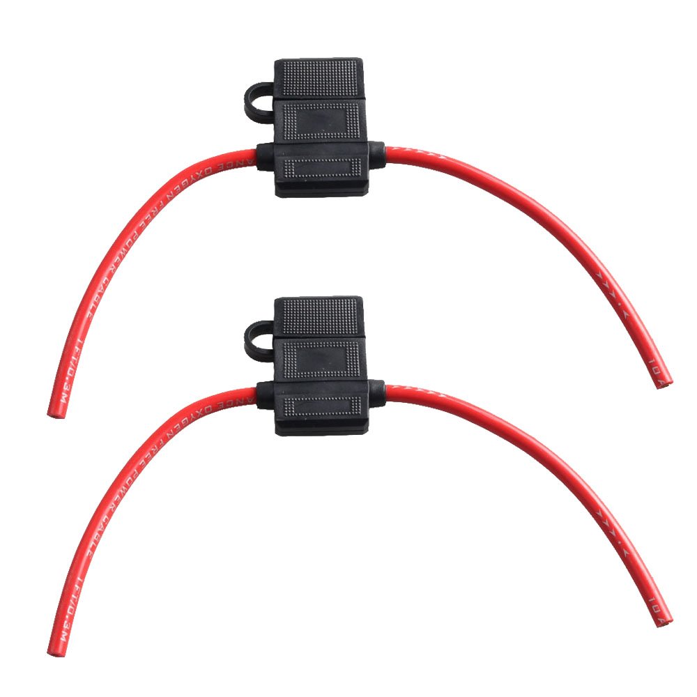 Carviya 4-8 AWG Sicherungshalter - Mit 60A AGU Sicherungen Für Auto Audio