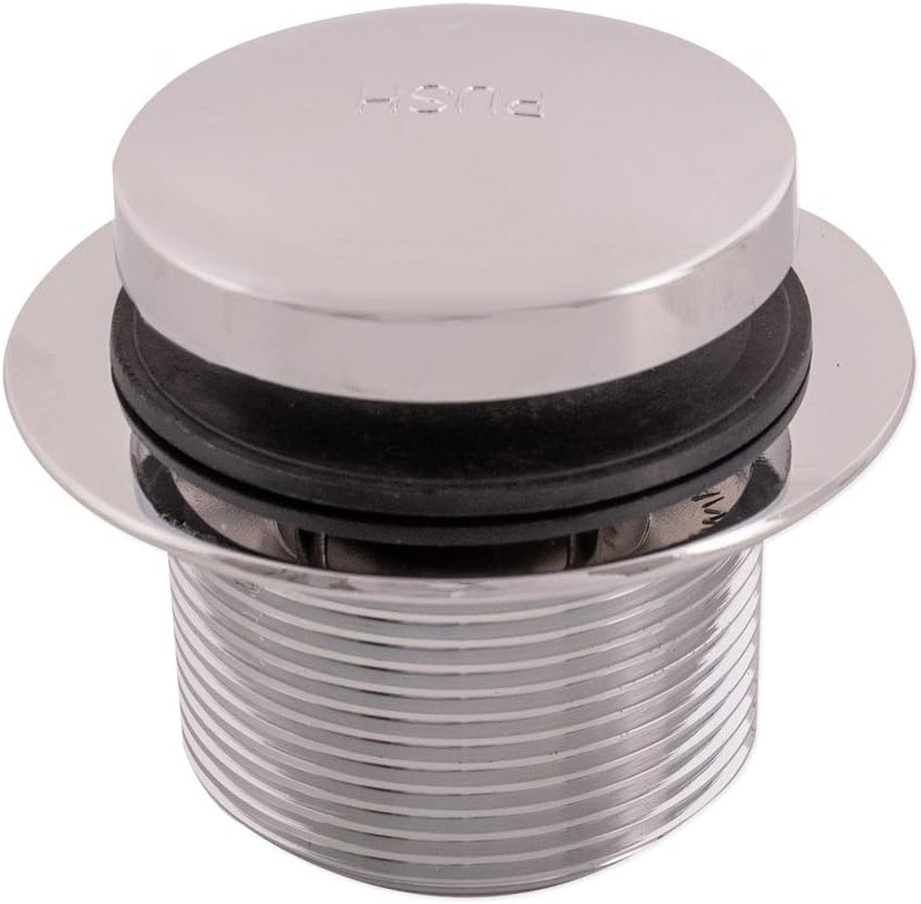Eastman 35235 Tip-Toe Chrome Plated Bath Drain Assembly Kit with Flange and Drain Washer, Silver Finish: Home Improvement