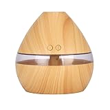 Essential Oil Diffuser, 300ml Wood Grain Aromatherapy Air Diffuser Cool Mist Hum