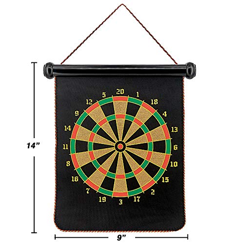 Srenta 13.5" Magnetic Dart Game Set for Kids and Adults - Safe Indoor Stress Relief Game Including Darts, Single Set