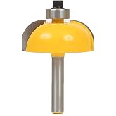 YONICO Router Bits Edge Forming Cove 1/2-Inch Radius 1/4-Inch Shank 13156q