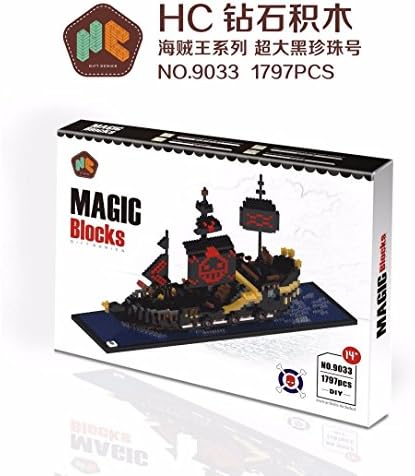 Black Pearl Pirate Ship Toys &amp; Hobbies Building Blocks Micro Size Bricks no9033