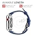Fintie Leather Band Compatible with Watch 44mm 42mm, Replacement Wrist Bands with Adjustable Butterfly Buckle Compatible with Watch Series 5 Series 4 Series 3 Series 2 Series 1 - Blue