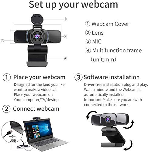Dericam-Webcam-HD-1080P-Webcam-with-Microphone-Computer-Web-Camera-for-PCMACLaptop-Plug-and-Play-USB-Webcam-with-Privacy-Cover-for-Youtube-Skype-Video-Calling-Conferencing-Gaming