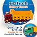 WolVol Big Dump Truck Toy for Kids - Solid Plastic Heavy Equipment Vehicle Toy - Ideal Gift Idea for Kids Boys & Girls (Heavy Duty)