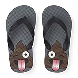 The Children's Place Kids' BB Poop Emoji FF Flat Sandal