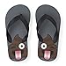 The Children's Place Kids' Bb Poop Emoji Ff Flat Sandal