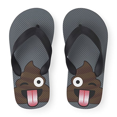 The Children's Place Kids' Bb Poop Emoji Ff Flat Sandal