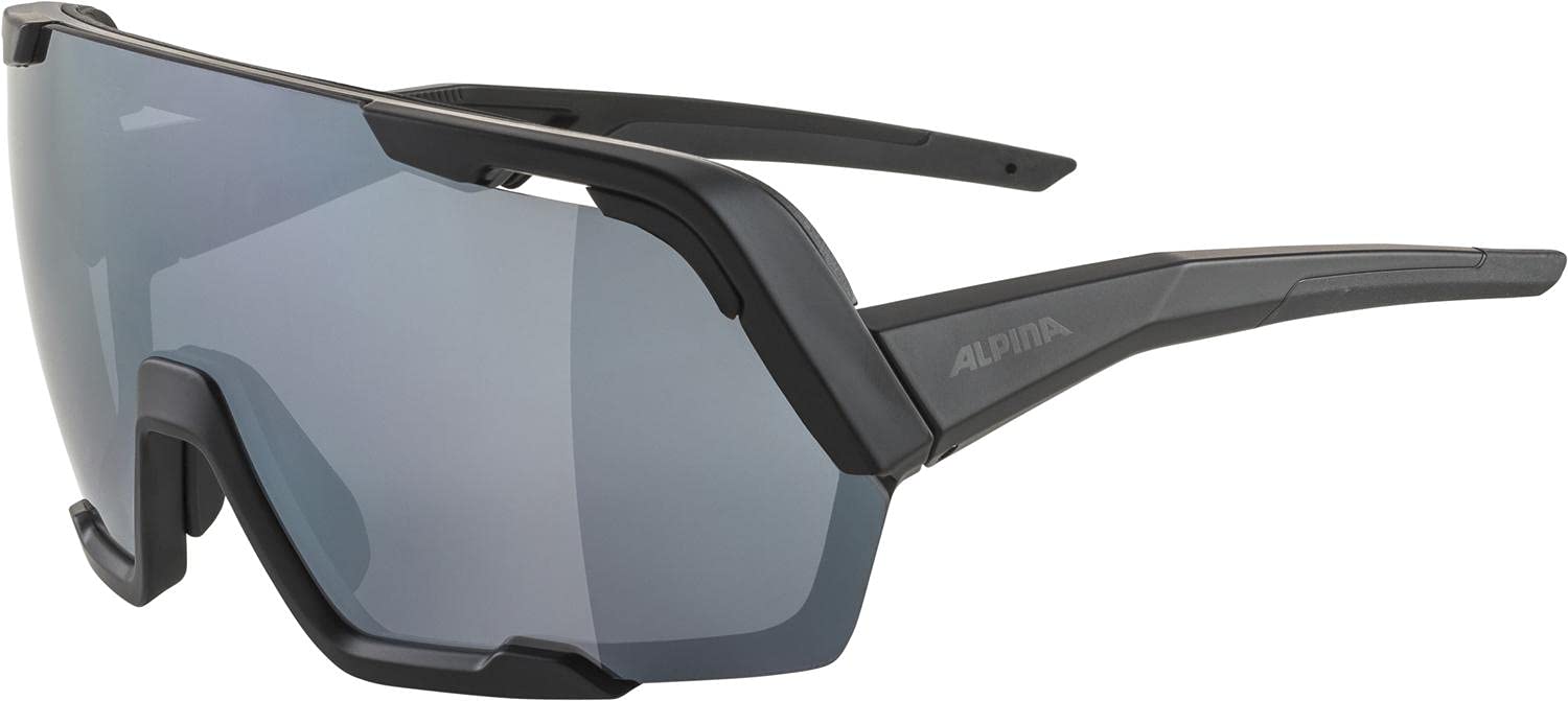 ALPINA Unisex - Adult, ROCKET BOLD sports glasses, all black matt, One Size — image 1