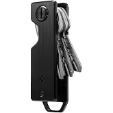 Spigen Life Metal Fit Key Chain Holder, Key Organizer | Minimalist, Compact, with Key Ring - Black