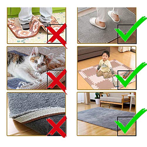 image for DAGEDA Rug Pads for Hardwood Floors & Outdoor Rugs-Anti Curling Rug Gr