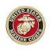 Hero's Valor United States Marine Corps Challenge Coin Prayer 1-Pack (One Coin)