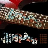 Fretboard Markers Inlay Sticker Decals for Guitar - Dragon - WP