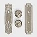 Graphic 45 Staples Shabby Chic Metal Door Plates & Knobs, 14.5x9.8x0.9 cm, Silver